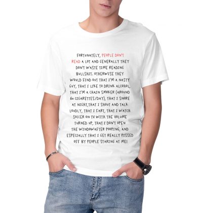 Tricou BARE TURTLE organic, People don`t read Tricou BARE TURTLE organic, People don`t read