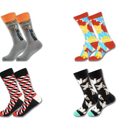 Set cuplu 4 perechi de șosete haioase Set cuplu 4 perechi de șosete haioase