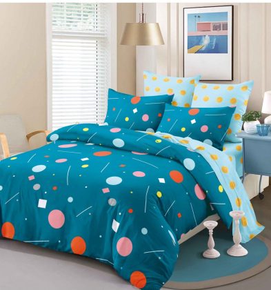 Lenjerie de pat bumbac 100% finet, 2 persoane, 6 piese, Samira